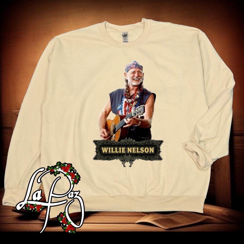 Willie Nelson Cream Sweatshirt